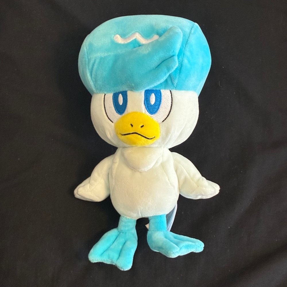 Official Pokemon Quaxly Plush Toy Small Blue 2023 Paldea Starter Plush
